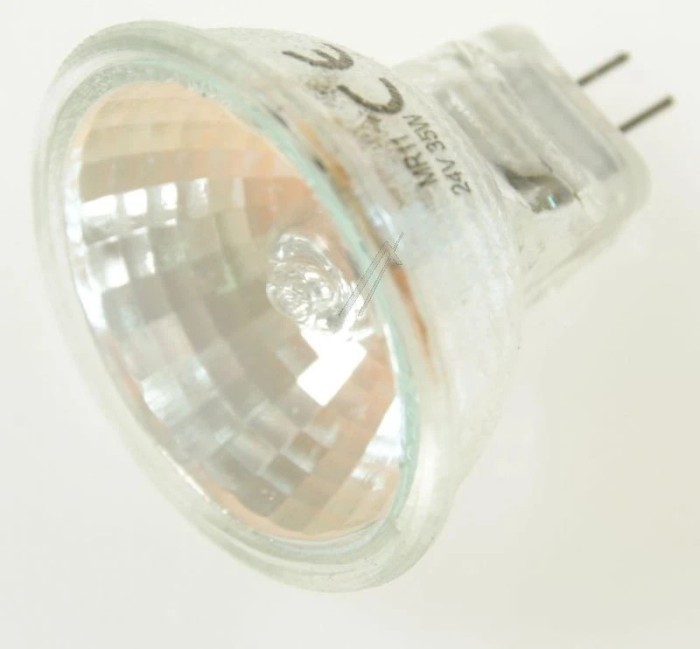GU4 NIEDERVOLT HALOGENGLĂśHLAMPE MIT KALTLICHTREFLEKTOR UND FRONT