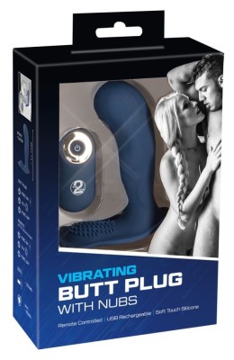 Vibrator canelat pentru prostata Vibrating Butt Plug (11,7 cm) foto