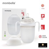 Biberon anticolici mombella breast-like, 300ml, tetina 360&Atilde;&sbquo;&Acirc;&deg; xl flux consistent, 100% silicon, ivory