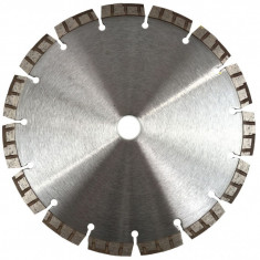 Disc diamantat, 230x12x22.23mm, argintiu, pentru beton, granit, marmura, Armatura Turbo R&K, RK0115