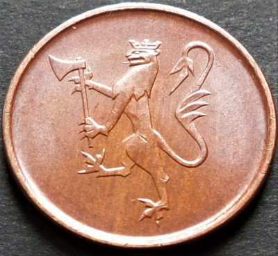 Moneda 5 ORE - NORVEGIA, anul 1977 * cod 4904 foto