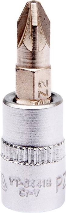 Bit Pozidrive PZ2 cu adaptor 1/4 37 mm YATO