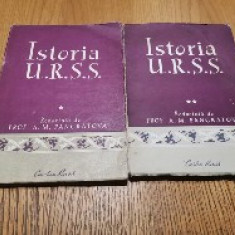 ISTORIA U. R. S. S. - Vol. I+II - A. M. Pancratova - 1949/1950, 264+336 p.