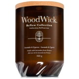 WoodWick Renew Lavender &amp; Cypress Lum&acirc;nare parfumată 368 g.