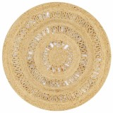 Gossi covor manual din iuta impletita, 90 cm