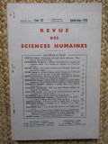 REVUE DES SCIENCES HUMAINES 1970