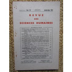 REVUE DES SCIENCES HUMAINES 1970