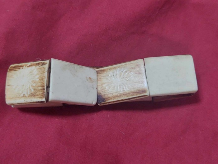 Bratara Dama veche confectionata manual,artistic ,BRATARA veche cu elastic OS