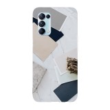 Husa compatibila cu Oppo Find X3 Lite model Material designe, Silicon, TPU, Viceversa, Transparent, Carcasa