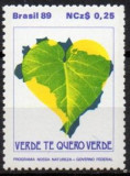 BRAZILIA 1989, Protecția naturii și a mediului, MNH, Flora, Nestampilat