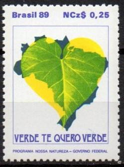 BRAZILIA 1989, Protecția naturii și a mediului, MNH foto