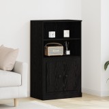 VidaXL Dulap &icirc;nalt, stejar negru, 60x35,5x103,5 cm, lemn prelucrat