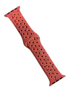 Curea sport, THD, tip Nike Magic Ember, compatibila Apple Watch 41 mm seria 9, Apple Watch SE 40 mm, portocaliu foto