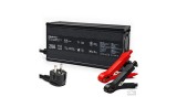 &Icirc;ncărcător Qoltec Specialist pentru baterii LiFePO4 de 12V | 20A | PF 0.9 | LED | &Icirc;ncărcare inteligentă