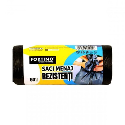 Rola 10 Saci Menajeri Fortino, 120 L, Negru, Rola Saci Menajeri Fortino, Saci Menajeri in Rola, Saci Menajeri la Rola, Rola de Saci Menajeri, Saci Men foto