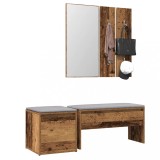 VidaXL Set de mobilier pentru hol Lemn vechi din lemn prelucrat