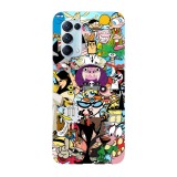 Husa compatibila cu Oppo A72 model Old cartoons Part 3, Silicon, TPU, Viceversa, Transparent, Carcasa