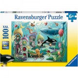 Cumpara ieftin Puzzle Animale Subacvatice, 100 Piese