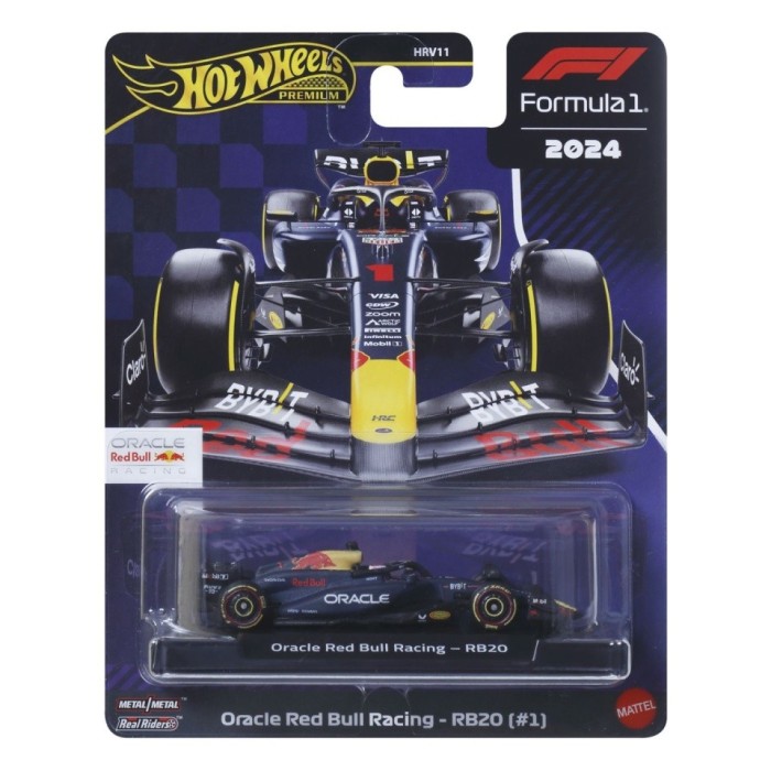 HOT WHEELS PREMIUM REAL RIDERS FORMULA 1 2024 ORACLE RED BULL RACING RB20