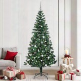 vidaXL Brad de Crăciun artificial Verde 240 cm PVC