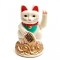 Pisica norocoasa Maneki Neko alba &amp;#8211; 11.5 cm