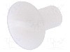 Surub M4, poliamida, lungime 8mm, ingropat, pas filet 0.7, DREMEC - 8G202M4X08
