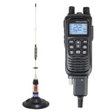 Kit Statie radio CB portabila PNI Escort HP 82, multi standard, 4W, 12V, AM-FM cu antena CB PNI ML70 cu magnet