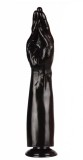 Dildo Fisting Naughty Hand, PVC, Negru, 38.5 cm, STD