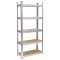 Raft Metalic de Depozitare cu 5 Polite din MDF, Dimensiuni 150x70x30 cm, Sarcina maxima de 750Kg