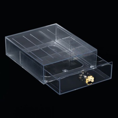 Organizator machiaj cu sertar, 19.5x15.3x5.3 cm foto