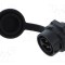 Conector circular soclu tată 2 pini 10A 400V IP67 drept LUTRONIC