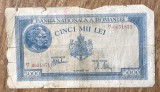 BNKRO05 Romania 5000 lei 28 septembrie 1943 H/I
