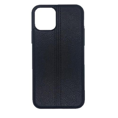Husa telefon Silicon Apple iPhone 11 6.1 black leather foto