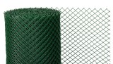 Plasa de gard Economy 6 verde, PVC, 20x20 mm, rola 25 m