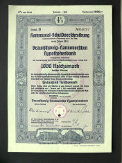 Titlu De Stat Obligatiune Germania 1941-1000-Reichsmark foto