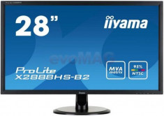 Monitor MVA LED iiyama Prolite 28inch X2888HS, Full HD (1920 x 1080), VGA, DVI, HDMI, DisplayPort, 5 ms, Boxe (Negru) foto