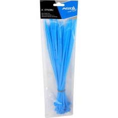 Set coliere albastre din plastic 5x300mm x 50 buc