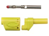 Mufă Banană 4mm 45A 600VAC Galbenă Cupru Beriliu