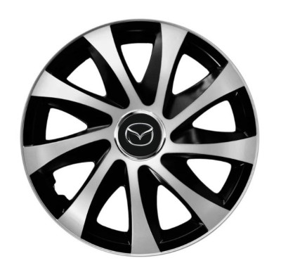 Set 4 capace roti Drift exrta Gri-Negru R15 pentru gama auto Mazda foto