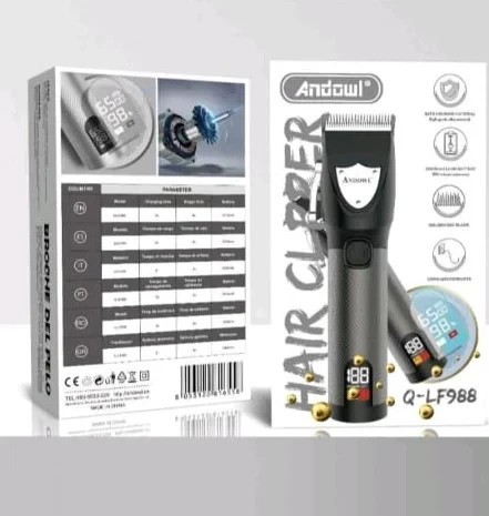 Masina de tuns barbati fara fir Kit masina de tuns tunsoare Set de ingrijire LED-uri digitale