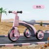 Children's three-wheeled baby balance car-bicycle anti-rollover music light-color: pink, Flippy