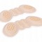 Set 2 branturi adezive pentru calcaie, spuma si poliester, 9.8 x 3.6 cm, grosime 7 mm, crem