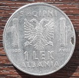 (M2572) MONEDA ALBANIA - 1 LEK 1939, OCUPATIE ITALIANA, VITTORIO EMANUELE III, Europa