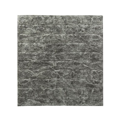 Autocolant de perete, Design de piatra, gri, 70x77 cm, ATU-088406 foto