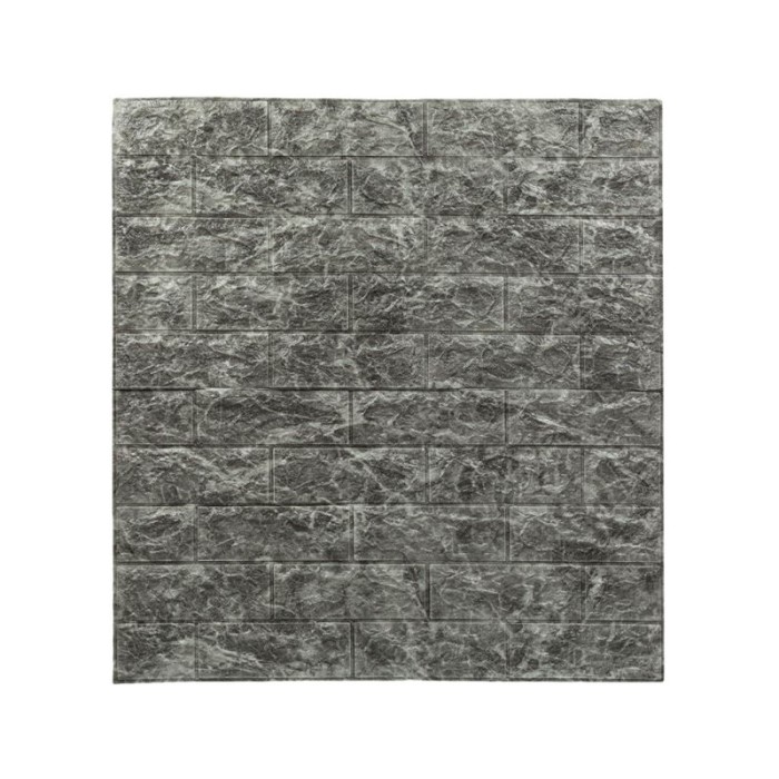 Autocolant de perete, Design de piatra, gri, 70x77 cm, ATU-088406