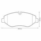 Placute frana Mercedes Clk (C209), Cls (C219), Clasa E (W211), Clasa S (W220), Clasa S Cupe (C215), Clasa S Cupe (C216), Sl (R230), Slk (R171), Slr (