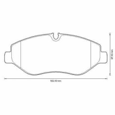 Placute frana Mercedes Clk (C209), Cls (C219), Clasa E (W211), Clasa S (W220), Clasa S Cupe (C215), Clasa S Cupe (C216), Sl (R230), Slk (R171), Slr (