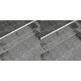 VidaXL Rigolă de duș liniară, 2 buc., 1030x140 mm, oțel inoxidabil