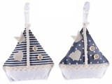 Cumpara ieftin Set 2 barcute textil cu granule parfumate aroma Ocean cm 13 x 13 H