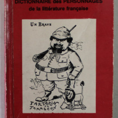 DICTIONNAIRE DES PERSONNAGES DE LA LITTERATURE FRANCAIS , 1993 , CARTE DE FORMAT MIC